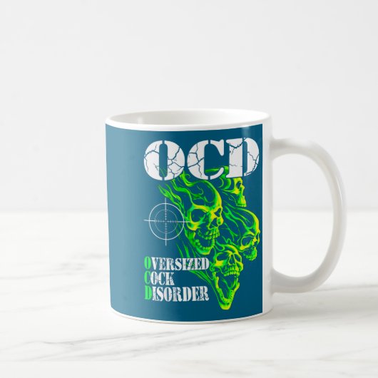 I Have Ocd Oversized Disorder  コーヒーマグカップ (右)