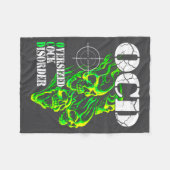 I Have Ocd Oversized Disorder  フリースブランケット (正面(横))