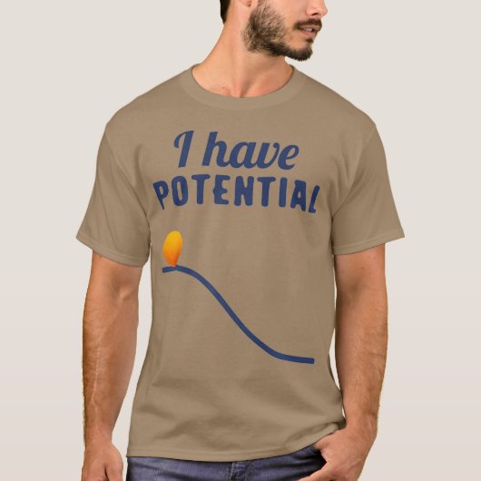 I have potential physics for physics teacher and tシャツ (正面)