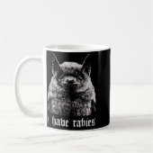 I Have Rabies Funny Bat  コーヒーマグカップ (左)