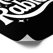 I Have Rabies Funny Quote Woman ポスター (角)