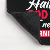 I Have Red Hair Because God Knew Funny Redhead  マウスパッド (コーナー)