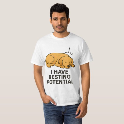 I HAVE RESTING POTENTIAL TEE Tシャツ (正面フル)