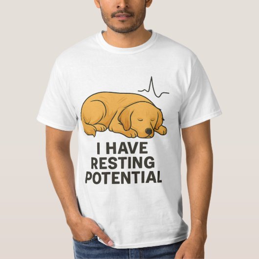 I HAVE RESTING POTENTIAL TEE Tシャツ (正面)