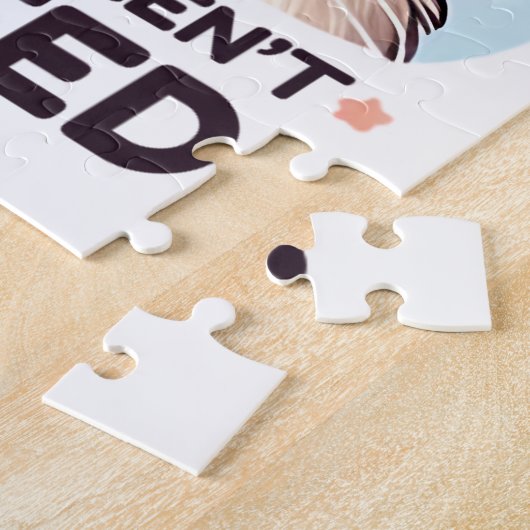 I Have Selective Hearing Funny Cat Lover Gift ジグソーパズル (側面)