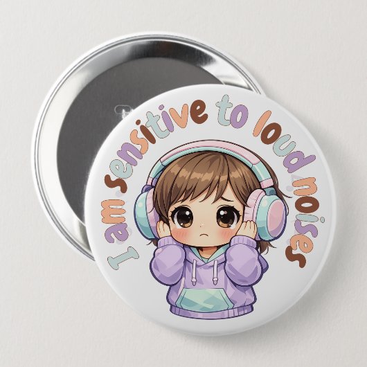 I have sensory issues Pin Button Badge 缶バッジ (正面&裏面)