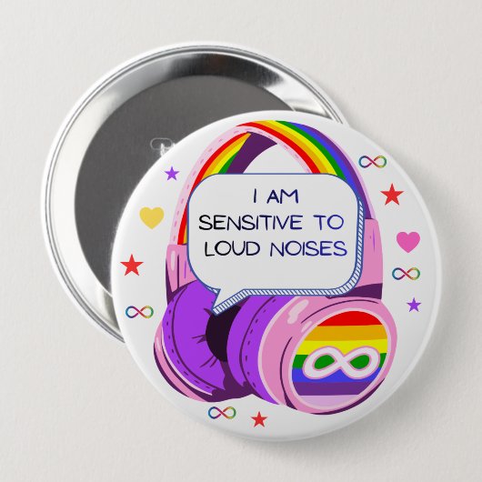 I have sensory issues Pin Button Badge 缶バッジ (正面&裏面)
