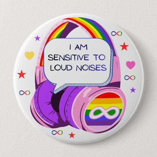 I have sensory issues Pin Button Badge 缶バッジ (正面)