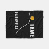 I Have Tential Funny Physics Teacher Science  フリースブランケット (正面(横))