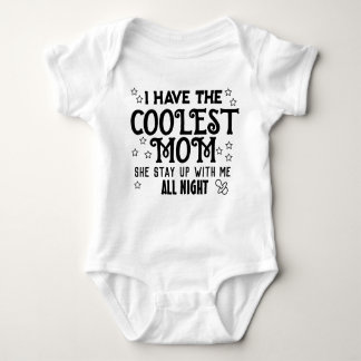 I Have the Coolest Mom Baby bodysuits ベビーボディスーツ
