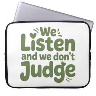 I HAVE TIME TO LISTEN, YOUR LIFE MATTERS! ラップトップスリーブ