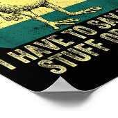 I Have To Say Weird Stuff Or I'll Die Frog Drinkin ポスター (角)