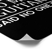 I Have Too Many Guitar Player Funny Guitarist Gift ポスター (角)