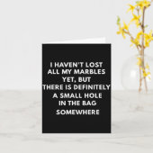 I Haven't Lost All My Marbles Yet,halloween Pun,gh カード (黄色い花)