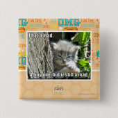 I haz不機嫌 缶バッジ (正面)