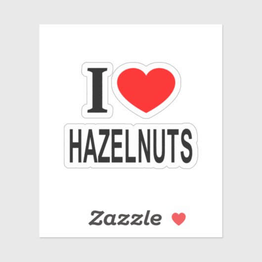 I HAZELNUTS I LOVE HAZELNUTS I HAZELNUTS Iハートヘイズビニ シール (シート)