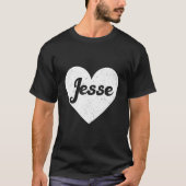 I He Jesse First Names And He I Love Jesse Tシャツ (正面)