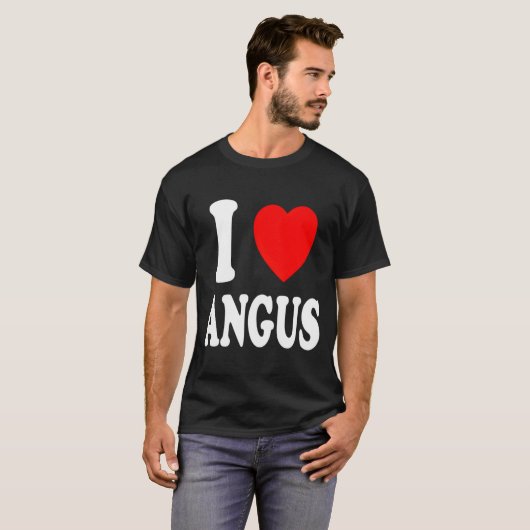 I He Love Angus Spouse Married Tシャツ (正面フル)