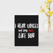 I Hear Voices And They Don't Like You  カード (黄色い花)