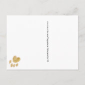 “I HEAR YOU!" Big Ears Dog painting postcard ポストカード (裏面)