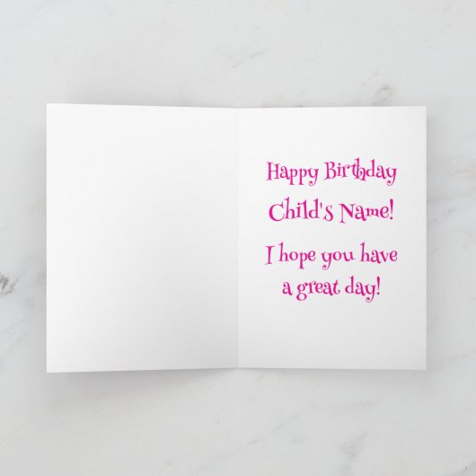 I heard it's your birthday, groundhog cards カード (内部)