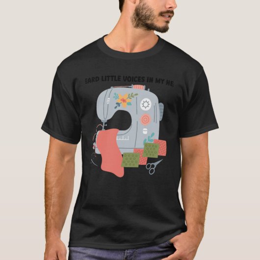 I heard voices in head they kept telling quilt qui tシャツ (正面)