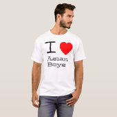I *heart*のアジア人の男の子 tシャツ (正面フル)