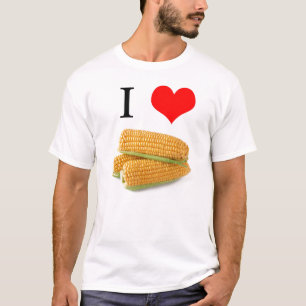 I *heart*のトウモロコシ tシャツ