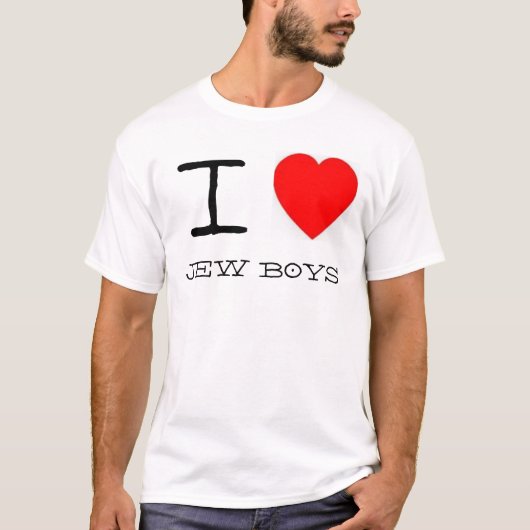 I *heart*のユダヤ人の男の子 tシャツ (正面)