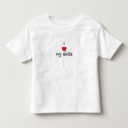 I *heart*私の秋田 トドラーTシャツ (正面)