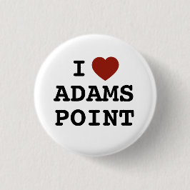 I heart Adams Point Button 缶バッジ