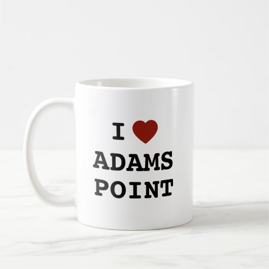 I heart Adams Point Mug コーヒーマグカップ (左)