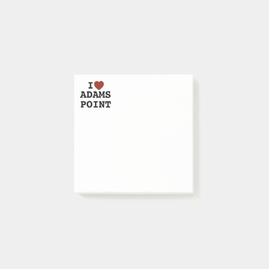 I heart Adams Point Post-It Notes ポストイット (正面)