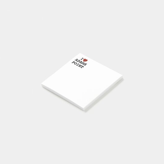 I heart Adams Point Post-It Notes ポストイット (アングル)