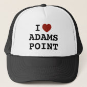 I heart Adams Point Trucker Hat キャップ (正面)