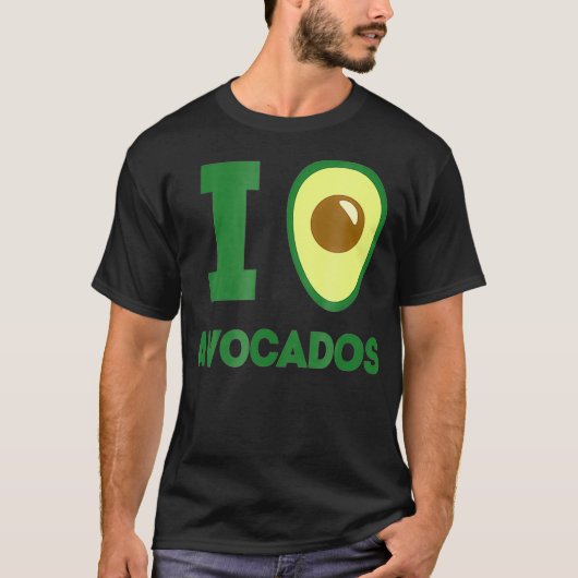 I Heart Avocados   I Love Avocados  Keto Diet s  Tシャツ (正面)