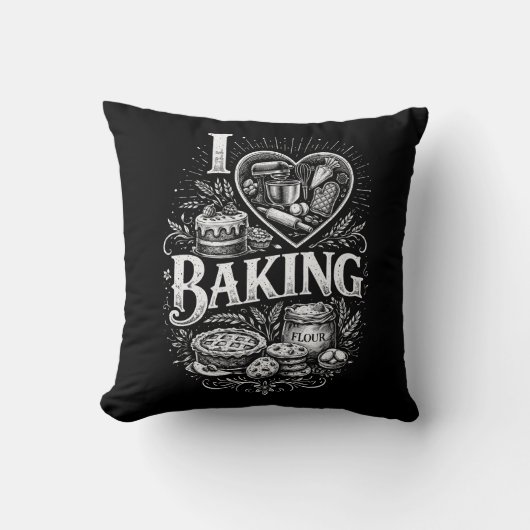 I Heart Baking クッション (正面)