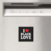 I Heart Black Love Cute Matching Couples African A マグネット (インサイチュ (食洗機))