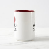 I Heart Board Games  ツートーンマグカップ (中央)