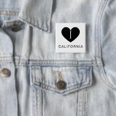 I Heart California Classic Button for All Outfits 缶バッジ (インサイチュ)