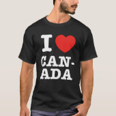 I Heart Canada Canadians Love Tシャツ (正面)