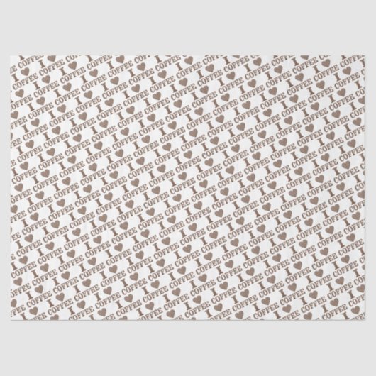 I Heart Coffee Tissue Paper 薄葉紙 (正面)