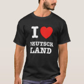 I Heart Deutschland German Love Tシャツ (正面)