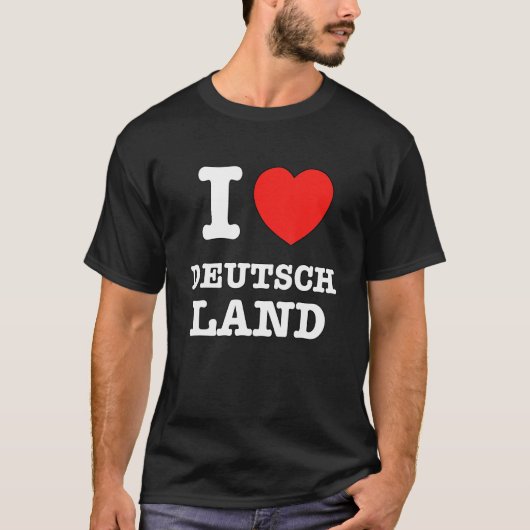 I Heart Deutschland German Love Tシャツ (正面)