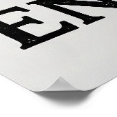 I Heart English - USA and UK Flag Heart Design ポスター (角)