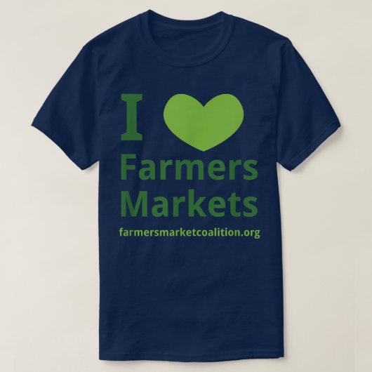 I heart Farmers Markets  Tシャツ (デザイン正面)