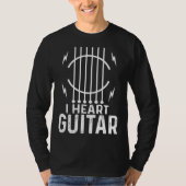I Heart Guitar   Guitarist Tシャツ (正面)