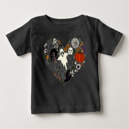 I Heart Halloween Holiday Graphic Casual Costume ベビーTシャツ