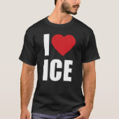I Heart ICE Tee Patriotic Conservative Support Tシャツ (正面)