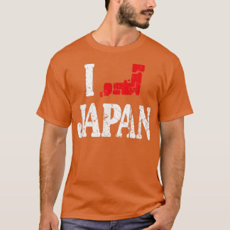 I Heart Japan I Love Japanese Map Love Japan Kawai Tシャツ